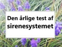 Den årlige test af sirenesystemet