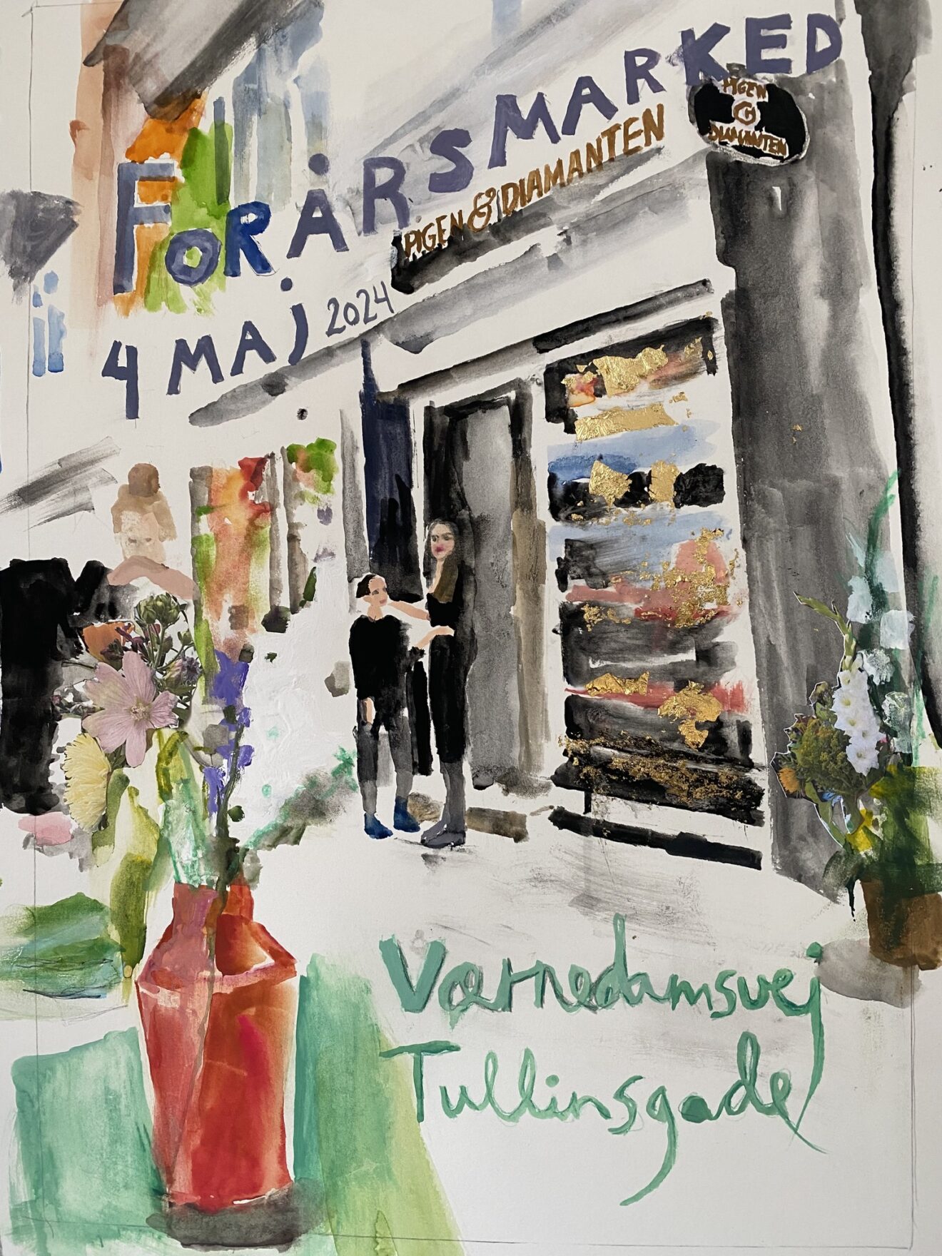 Forårsmarked på Værnedamsvej / Tullinsgade