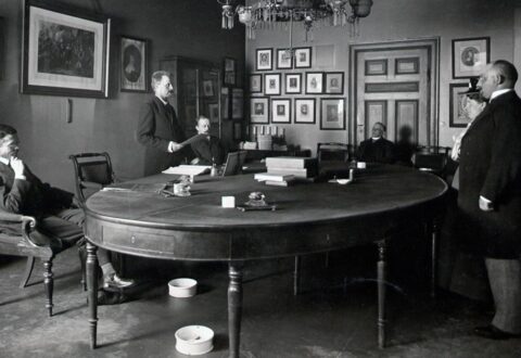 En borgerlige vielse på Råd- og Domhuset i 1901. Foto: Peter Elfelt, Københavns Museum